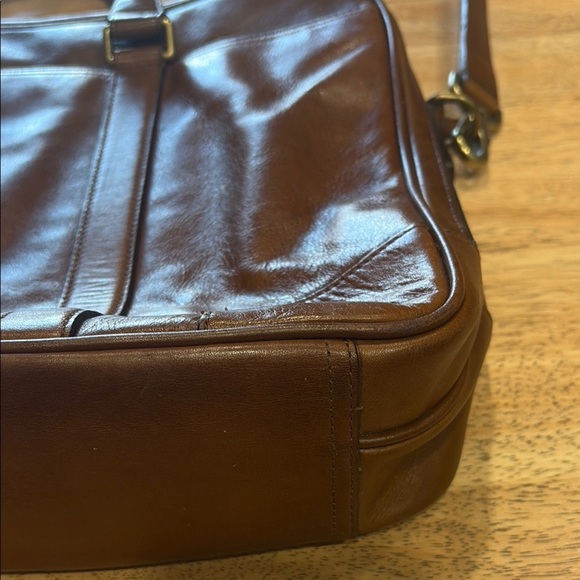 Coach BMK Commuter Leather Briefcase Shoulder Bag Computer - Picture 10 of 16